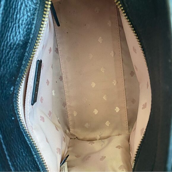 Kate Spade New York Black Leather Rowe Small Top Zip Satchel - Picture 6 of 11